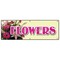 Signmission FLOWERS BANNER SIGN floral flower shop signs florist roses fresh gift B-72 Flowers - alternate 1